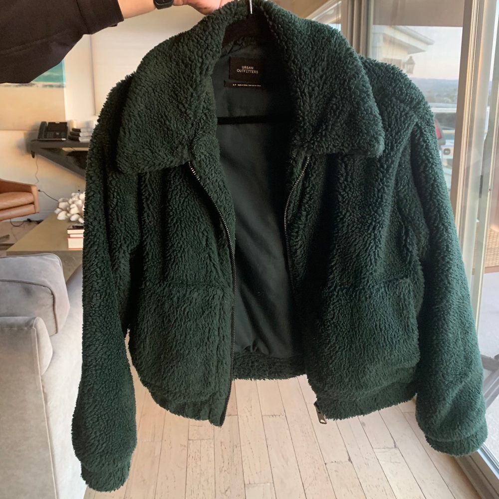 urban outfitters teddy jacket